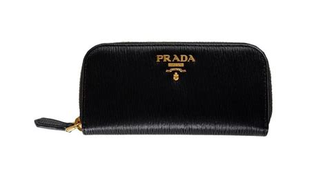 Prada Portachiavi Ganci Nero Black Vitello Move Leather 